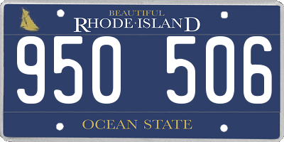 RI license plate 950506