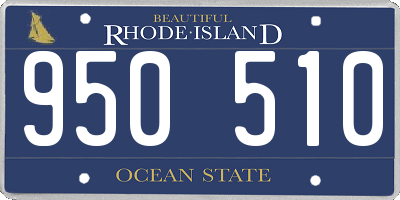 RI license plate 950510
