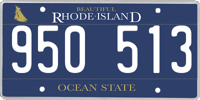 RI license plate 950513
