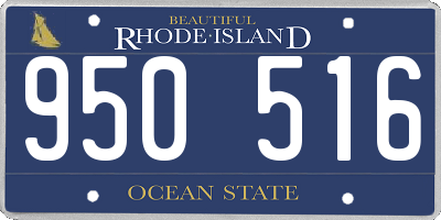 RI license plate 950516