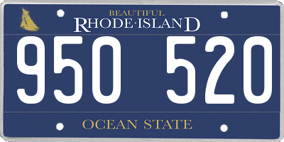 RI license plate 950520