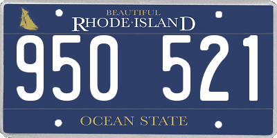 RI license plate 950521