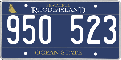 RI license plate 950523