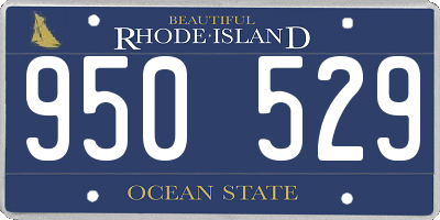 RI license plate 950529