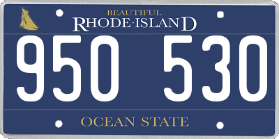 RI license plate 950530
