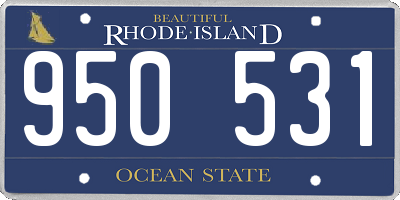 RI license plate 950531
