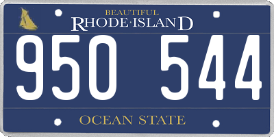 RI license plate 950544