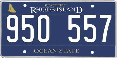 RI license plate 950557