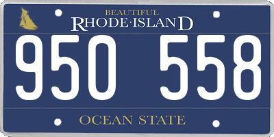 RI license plate 950558