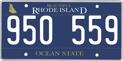 RI license plate 950559