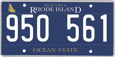 RI license plate 950561