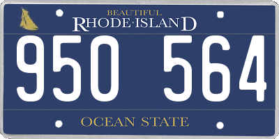 RI license plate 950564