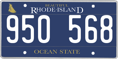 RI license plate 950568
