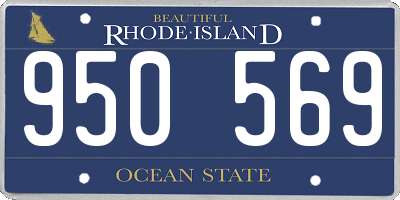 RI license plate 950569