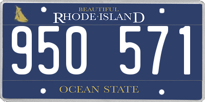 RI license plate 950571