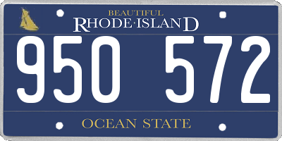 RI license plate 950572