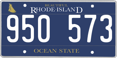 RI license plate 950573