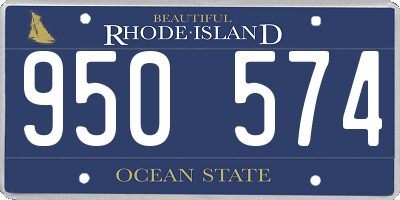 RI license plate 950574