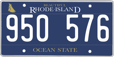RI license plate 950576