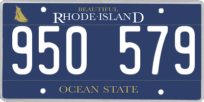 RI license plate 950579