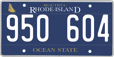 RI license plate 950604
