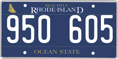 RI license plate 950605