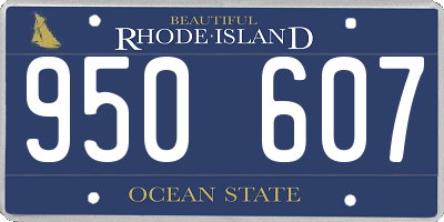RI license plate 950607