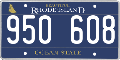RI license plate 950608