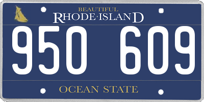 RI license plate 950609