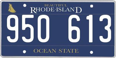 RI license plate 950613