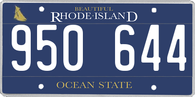 RI license plate 950644