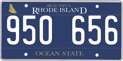 RI license plate 950656