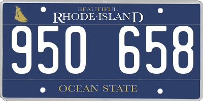 RI license plate 950658