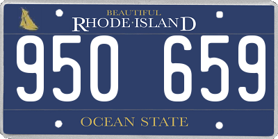 RI license plate 950659
