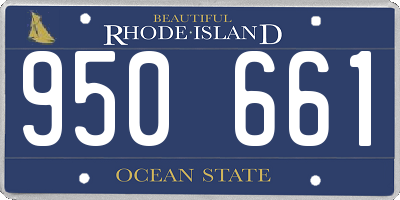RI license plate 950661