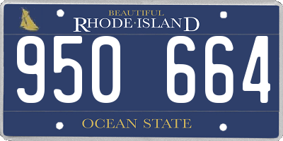 RI license plate 950664