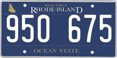 RI license plate 950675