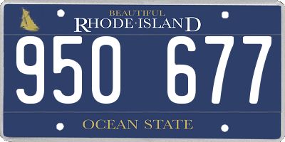 RI license plate 950677