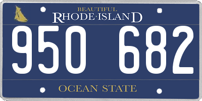 RI license plate 950682