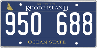 RI license plate 950688