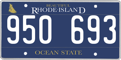 RI license plate 950693