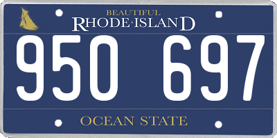 RI license plate 950697