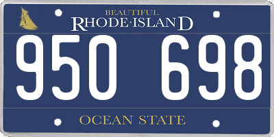 RI license plate 950698