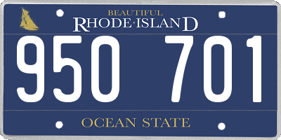 RI license plate 950701