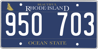 RI license plate 950703