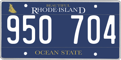 RI license plate 950704