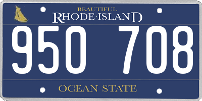RI license plate 950708