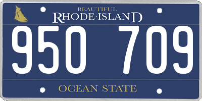 RI license plate 950709