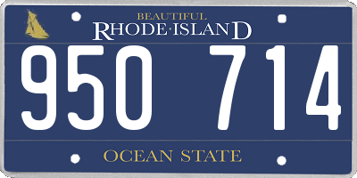RI license plate 950714