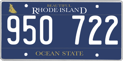 RI license plate 950722
